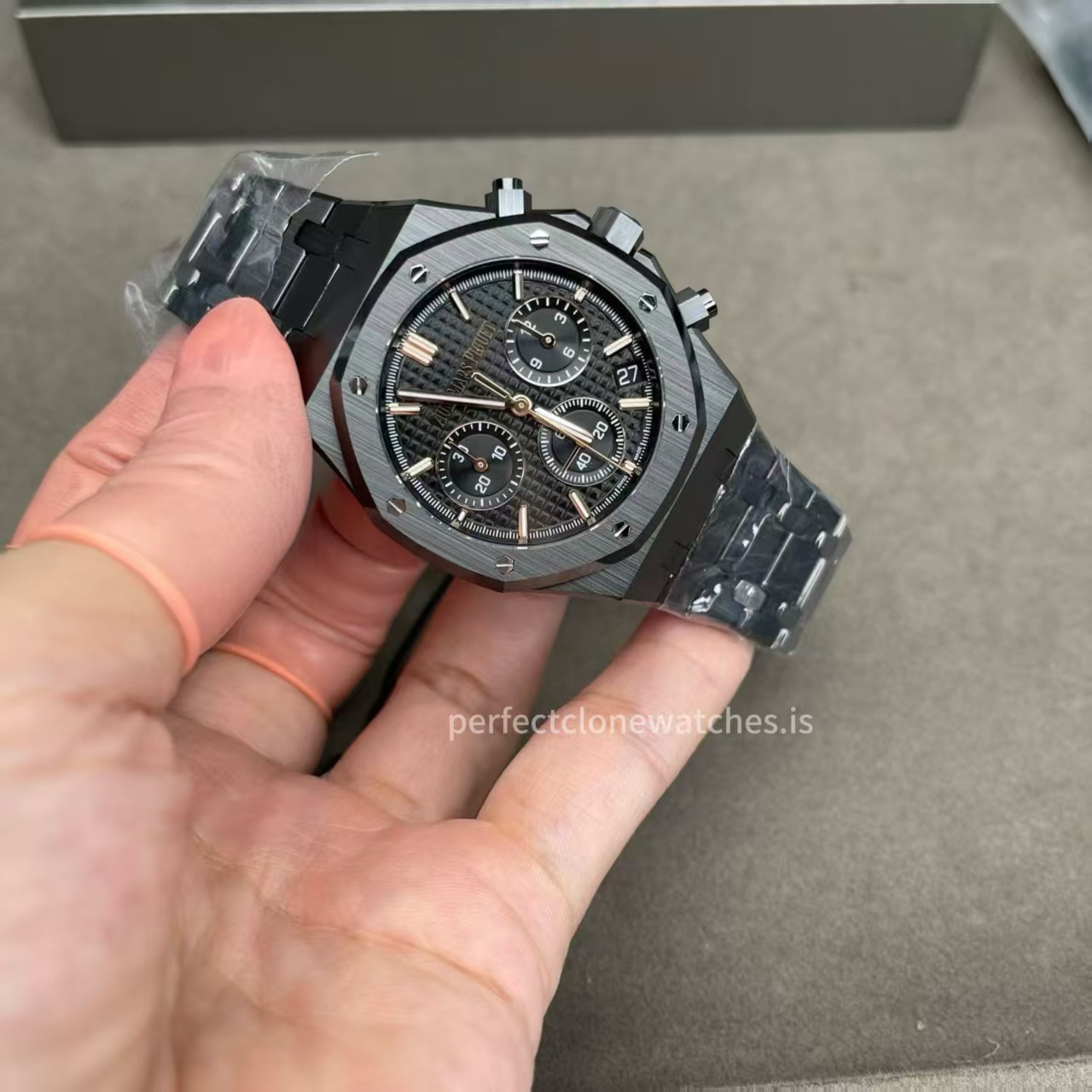 (image for) ZF Audemars Piguet Royal Oak Chrono 26240 Black Ceramic Case Black Dial Free-Sprung 4401 Movement