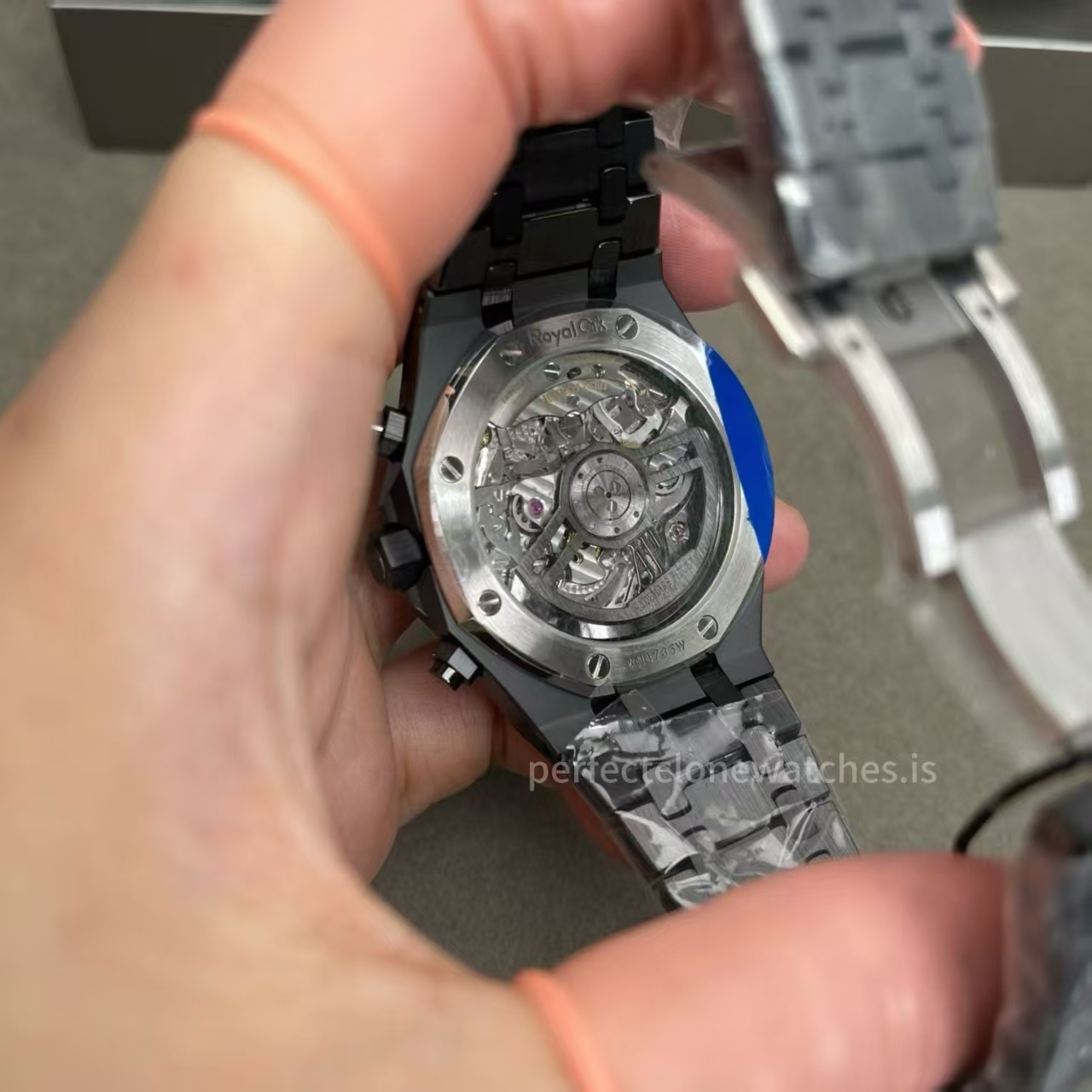 (image for) ZF Audemars Piguet Royal Oak Chrono 26240 Black Ceramic Case Black Dial Free-Sprung 4401 Movement