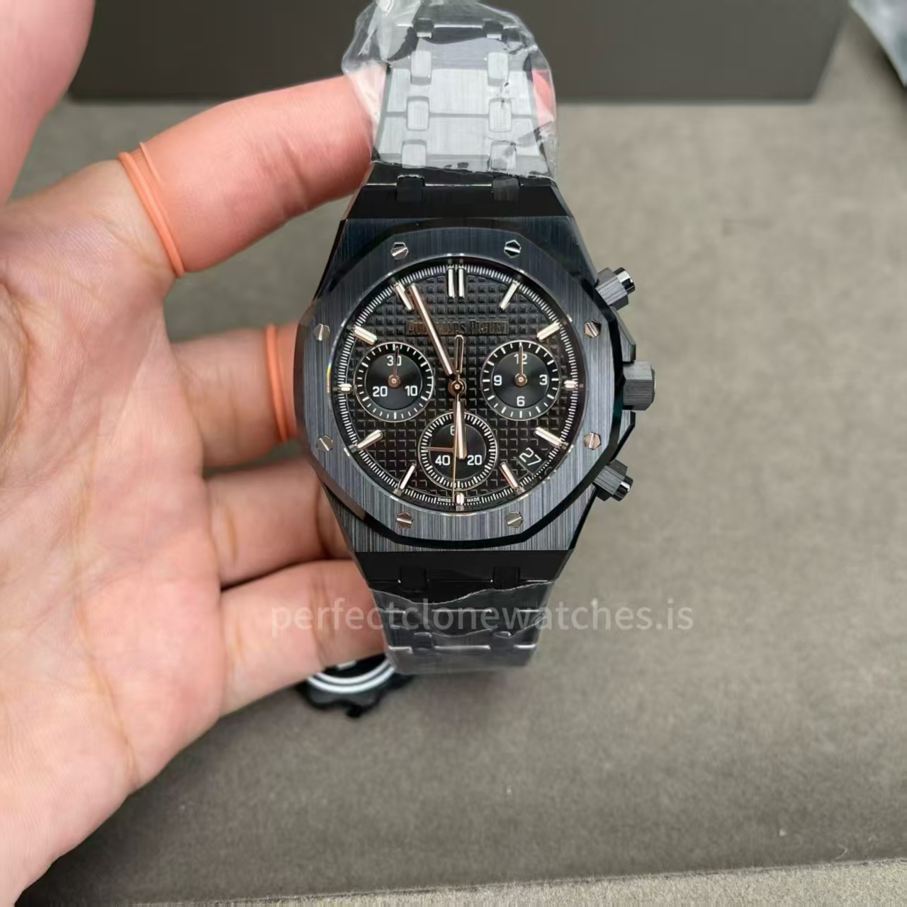 (image for) ZF Audemars Piguet Royal Oak Chrono 26240 Black Ceramic Case Black Dial Free-Sprung 4401 Movement