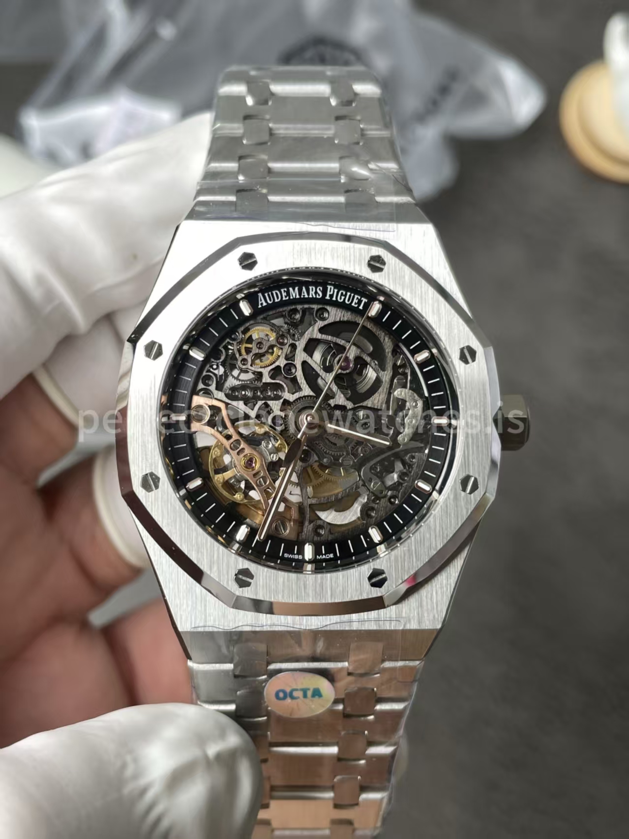 (image for) OCTA Factory Audemars Piguet Royal Oak 15407 Openworked Free Sprung 3132 Movement