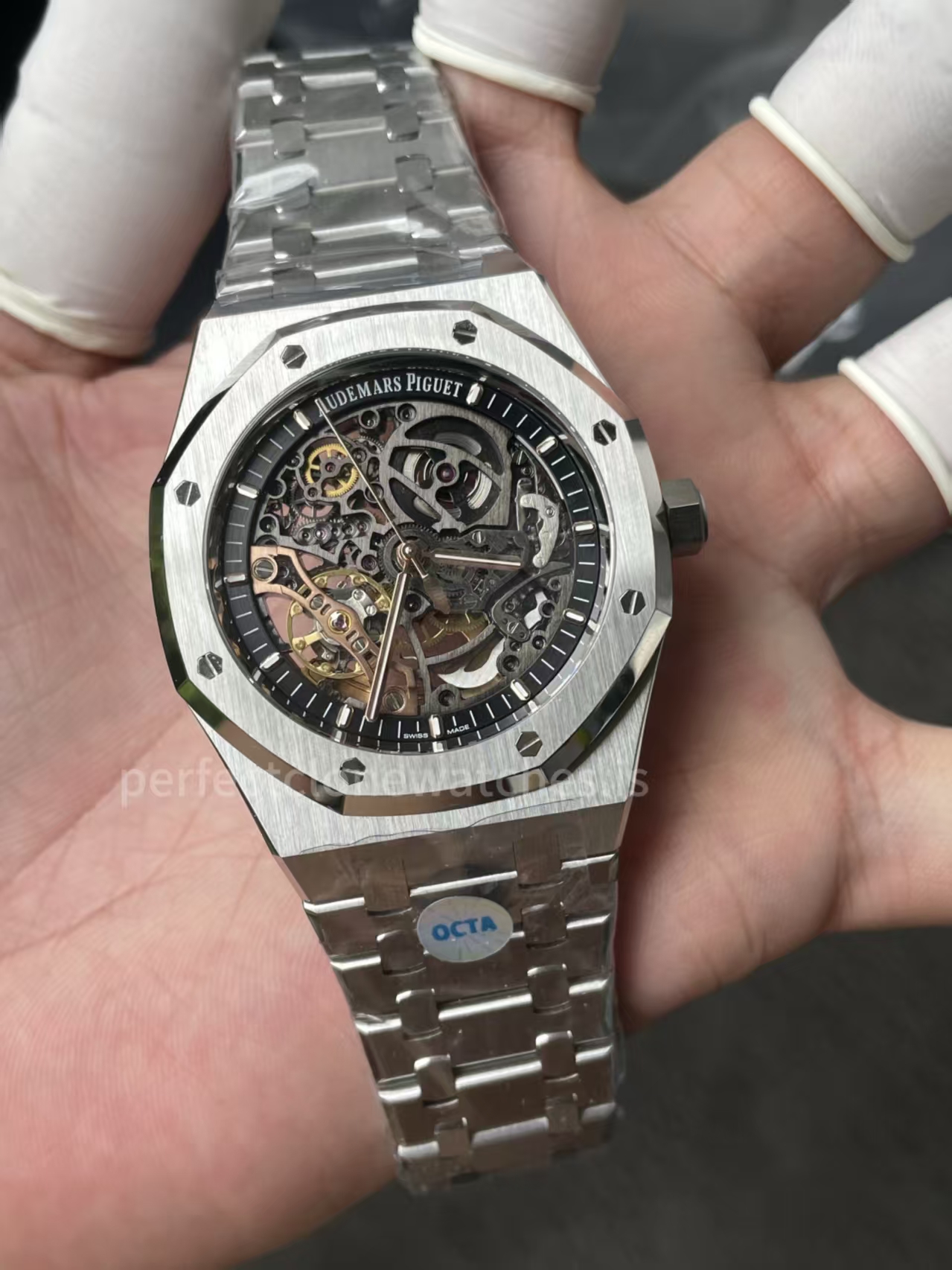 (image for) OCTA Factory Audemars Piguet Royal Oak 15407 Openworked Free Sprung 3132 Movement