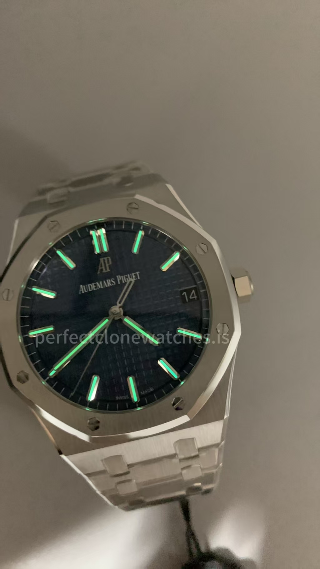 (image for) ZF Audemars Piguet Royal Oak 15500 Free-Sprung Clone 4302 Movement Blue Dial
