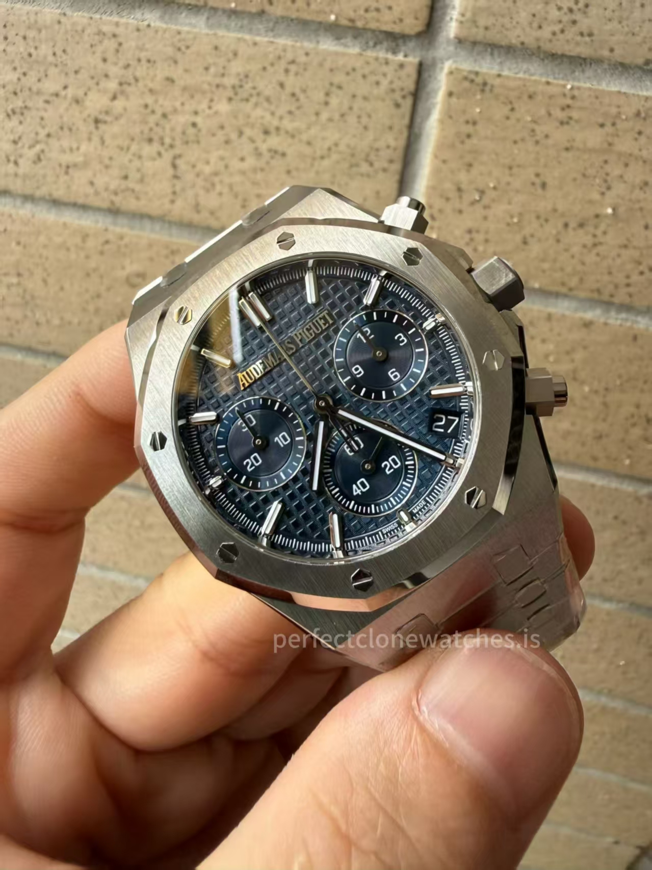 (image for) ZF Audemars Piguet Royal Oak Chrono 26240 Blue Dial Super Clone 4401 Movement with Free Sprung Balance