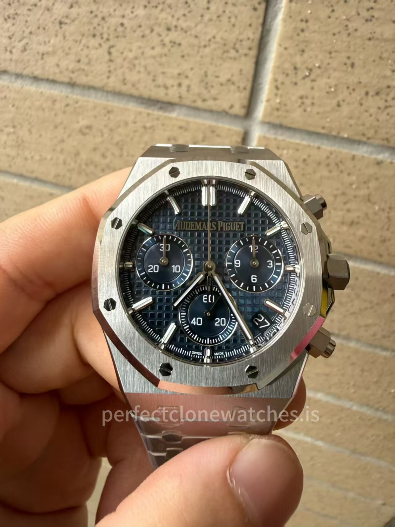 (image for) ZF Audemars Piguet Royal Oak Chrono 26240 Blue Dial Super Clone 4401 Movement with Free Sprung Balance
