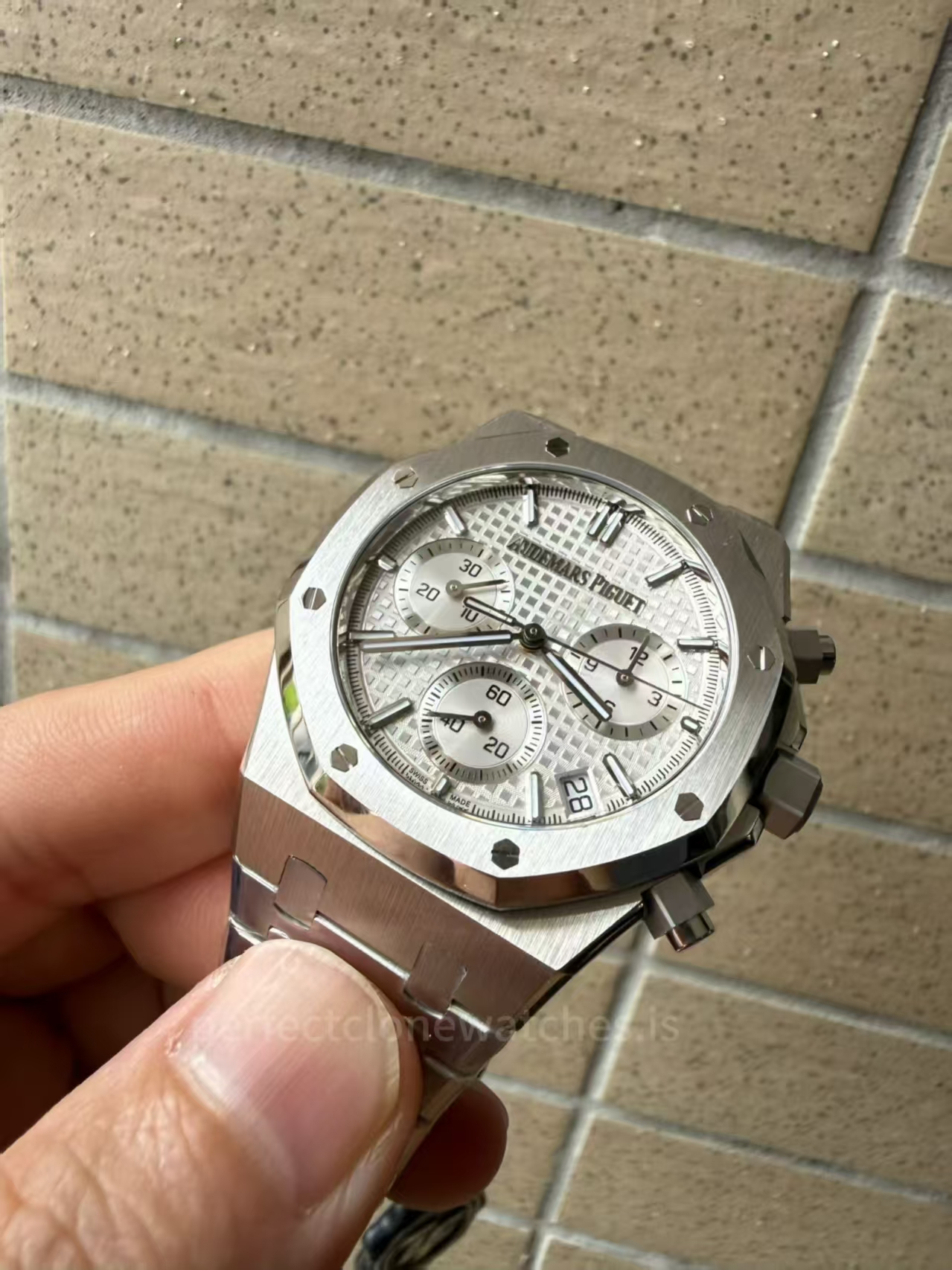 (image for) ZF Audemars Piguet Royal Oak Chrono 26240 White Dial Super Clone 4410 with Free-Sprung Balance