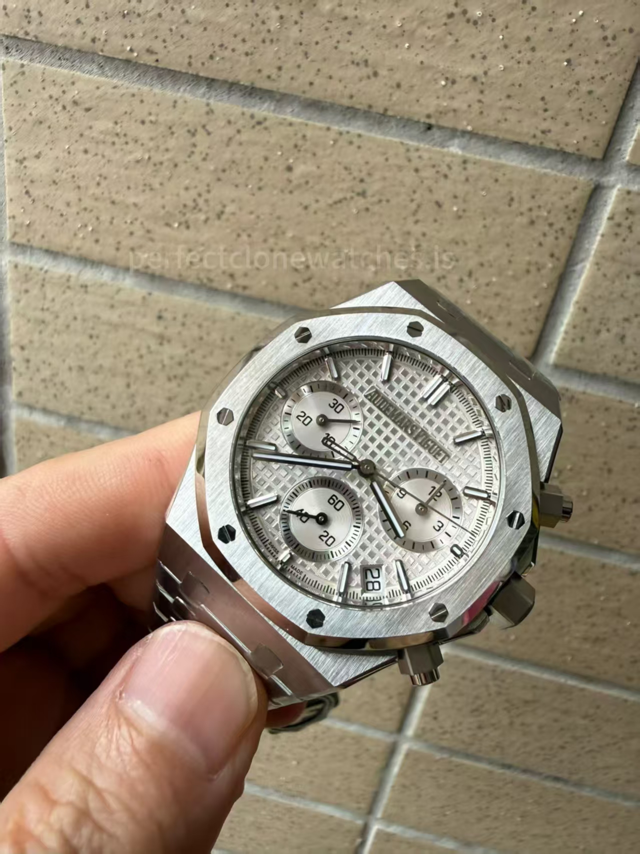 (image for) ZF Audemars Piguet Royal Oak Chrono 26240 White Dial Super Clone 4410 with Free-Sprung Balance