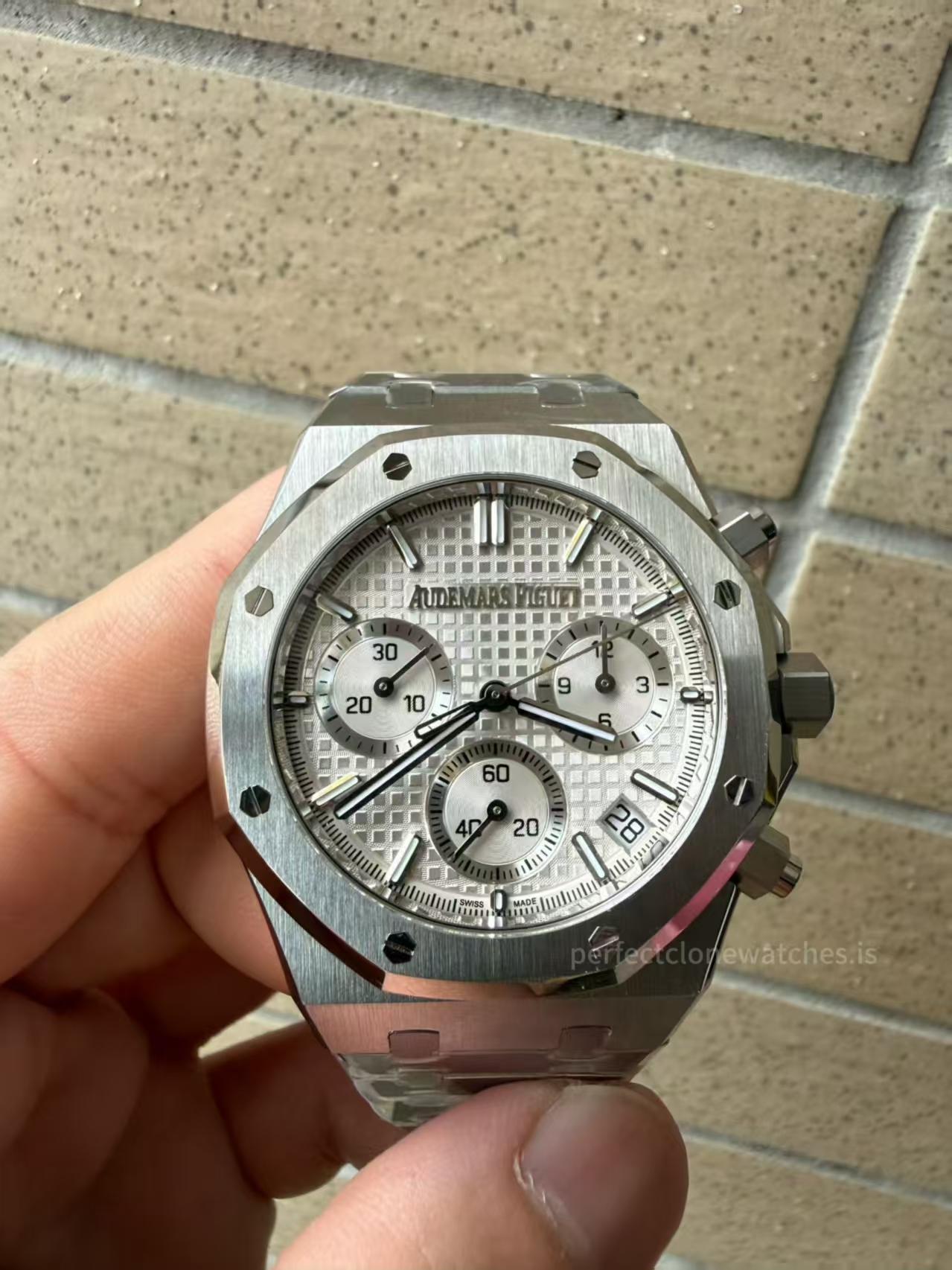 (image for) ZF Audemars Piguet Royal Oak Chrono 26240 White Dial Super Clone 4410 with Free-Sprung Balance