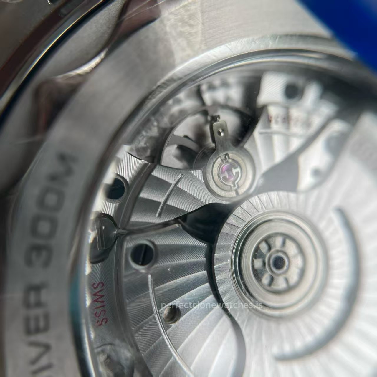 (image for) OR Factory Omega Seamaster 300m Black Wave Dial Super Clone 8800 Movement with Free-Sprung Balance