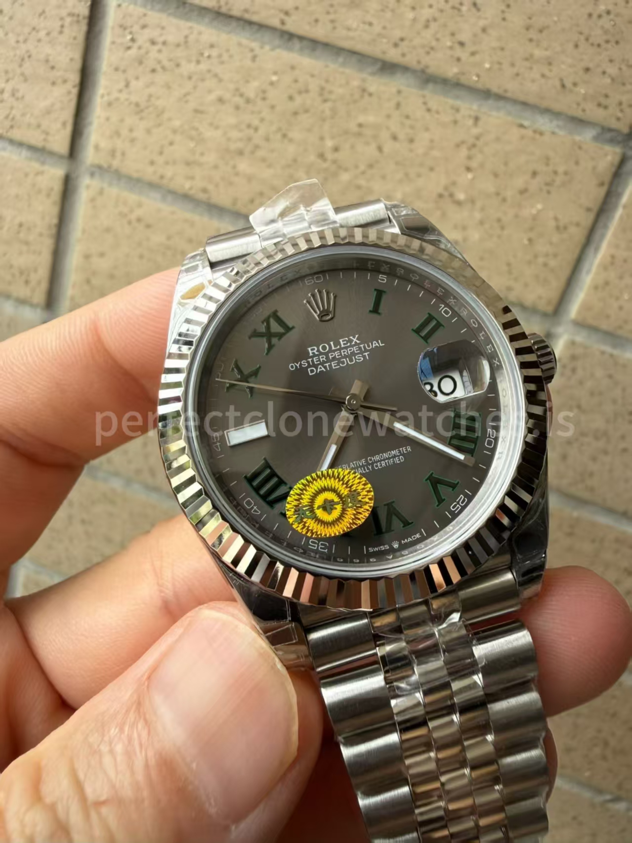 (image for) Rolex Datejust II 126334 Wimbledon Free Sprung Clone 3235 Movement Jubilee Bracelet