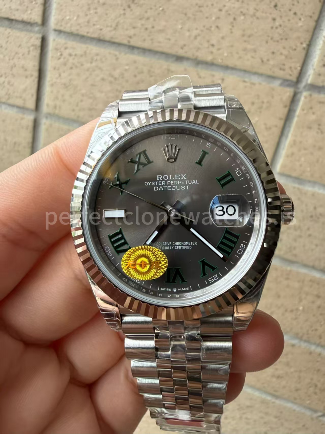 (image for) Rolex Datejust II 126334 Wimbledon Free Sprung Clone 3235 Movement Jubilee Bracelet
