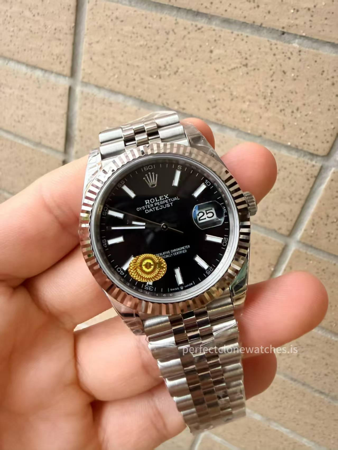 (image for) VS Factory Rolex Datejust II Black Dial Free-Sprung 3235 Movement Jubilee Bracelet