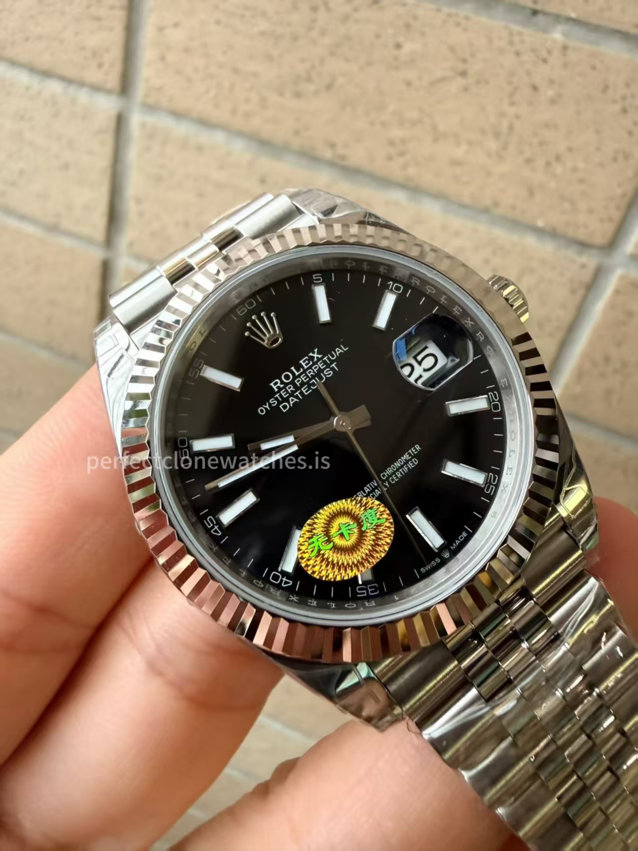 (image for) VS Factory Rolex Datejust II Black Dial Free-Sprung 3235 Movement Jubilee Bracelet