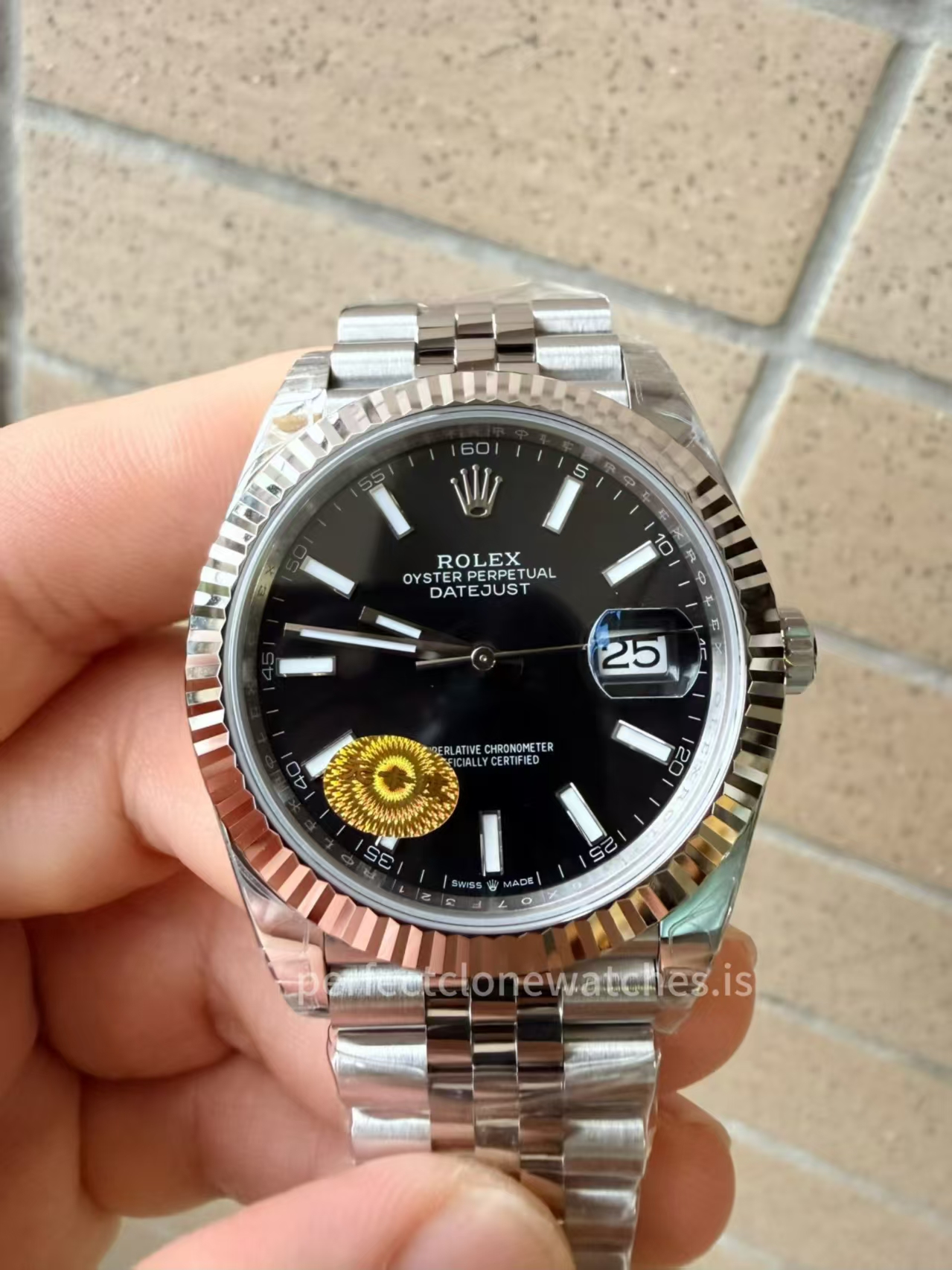 (image for) VS Factory Rolex Datejust II Black Dial Free-Sprung 3235 Movement Jubilee Bracelet
