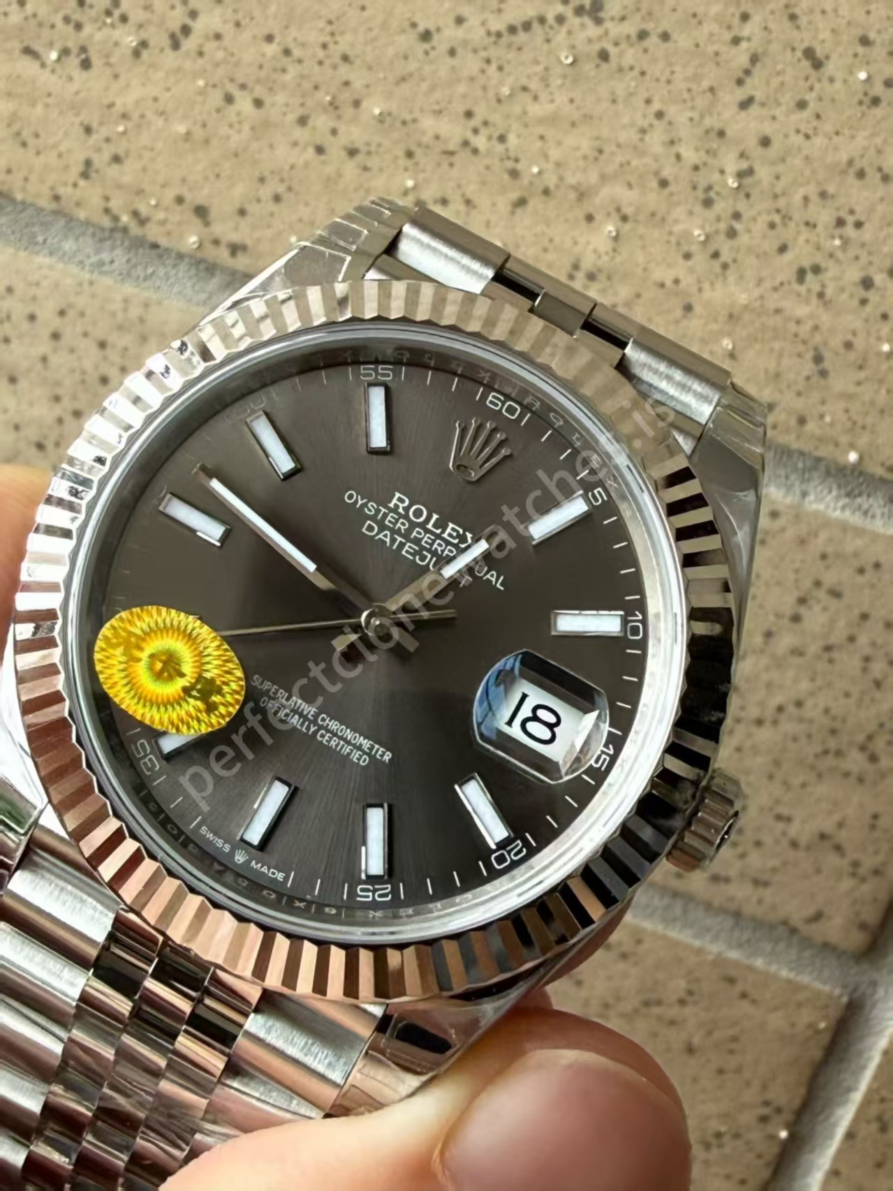 (image for) VS Factory Rolex Datejust II Grey Dial Free-Sprung 3235 Movement Jubilee Bracelet