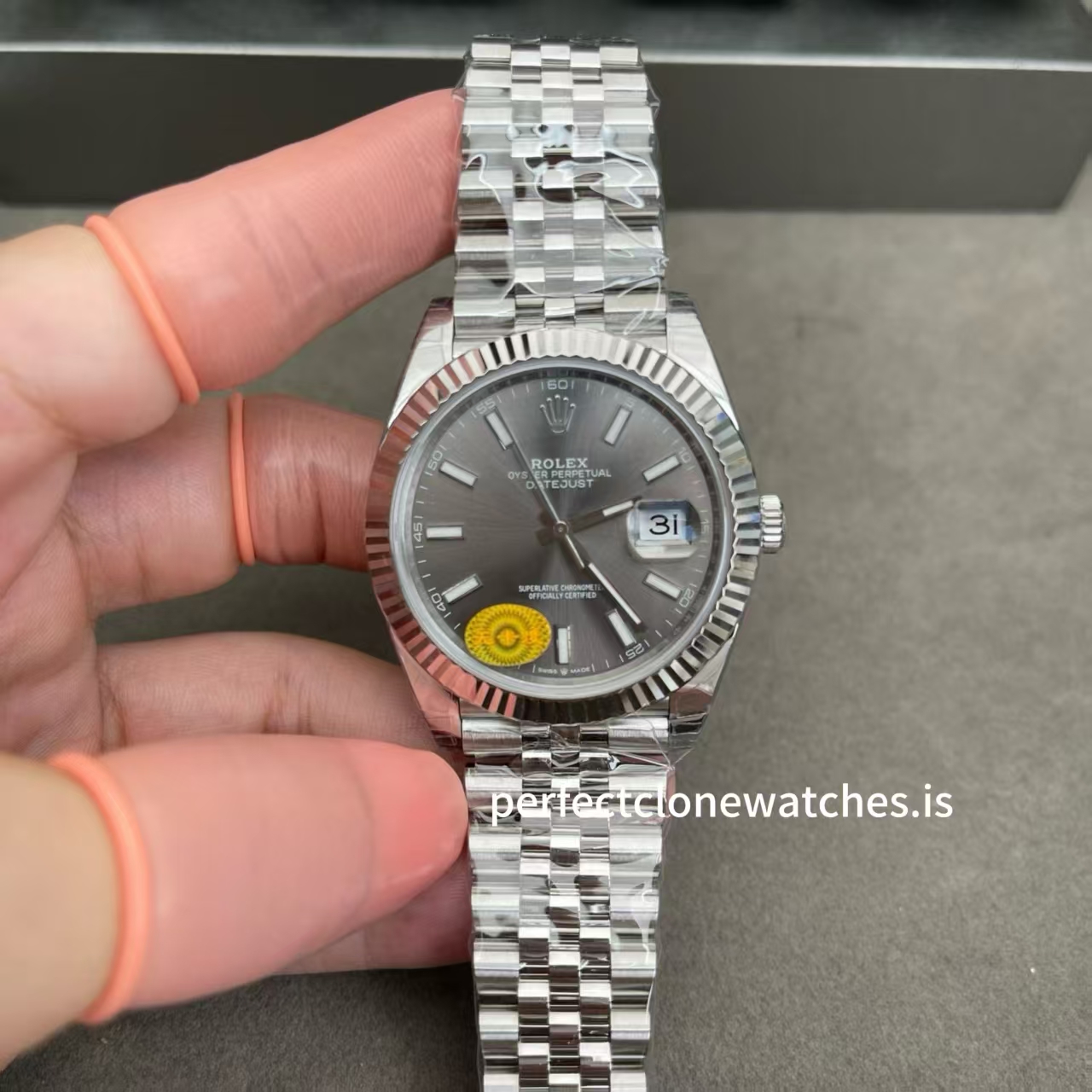 (image for) VS Factory Rolex Datejust II Grey Dial Free-Sprung 3235 Movement Jubilee Bracelet