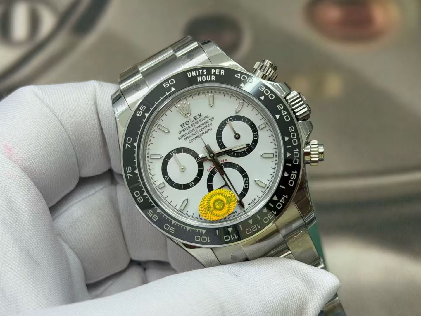 (image for) VS Factory Rolex Daytona 126500 Panda White with 4131 Free-Sprung Balance
