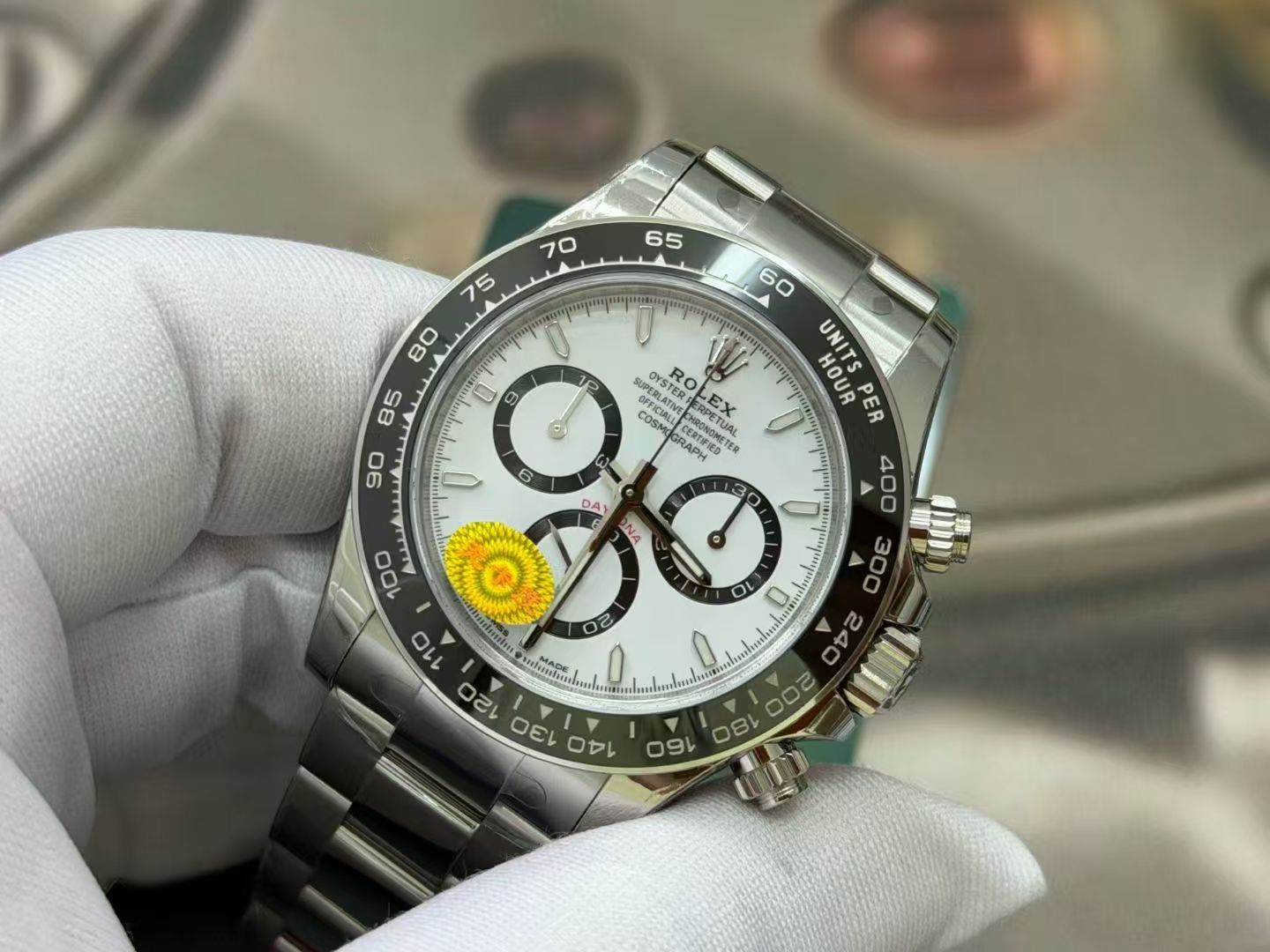 (image for) VS Factory Rolex Daytona 126500 Panda White with 4131 Free-Sprung Balance