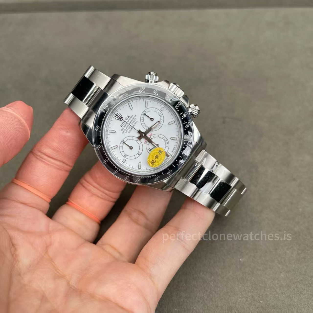 (image for) Rolex Daytona 126502 White Enamel Dial Super Clone 4131 with Free-Sprung Balance