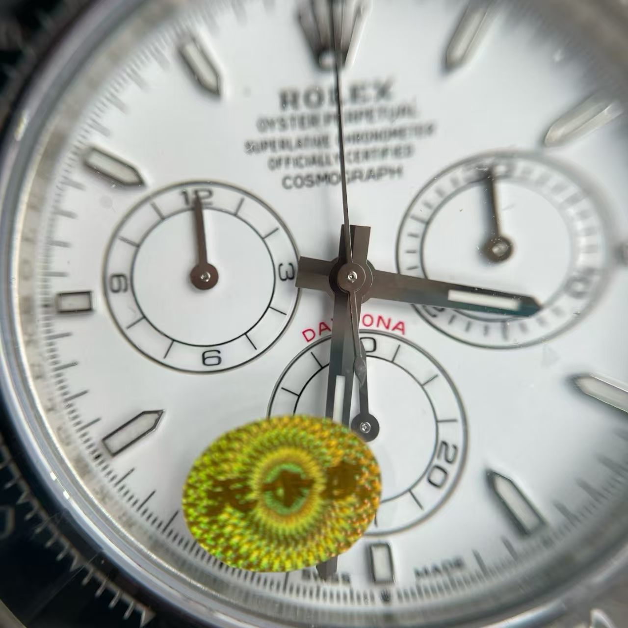 (image for) Rolex Daytona 126502 White Enamel Dial Super Clone 4131 with Free-Sprung Balance