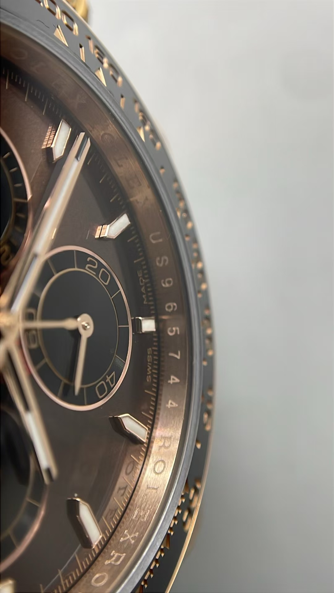 (image for) UFO Factory Rolex Daytona 126515 Weighted Rose Gold Case Chocolate Dial Free-Sprung 4131 Movement