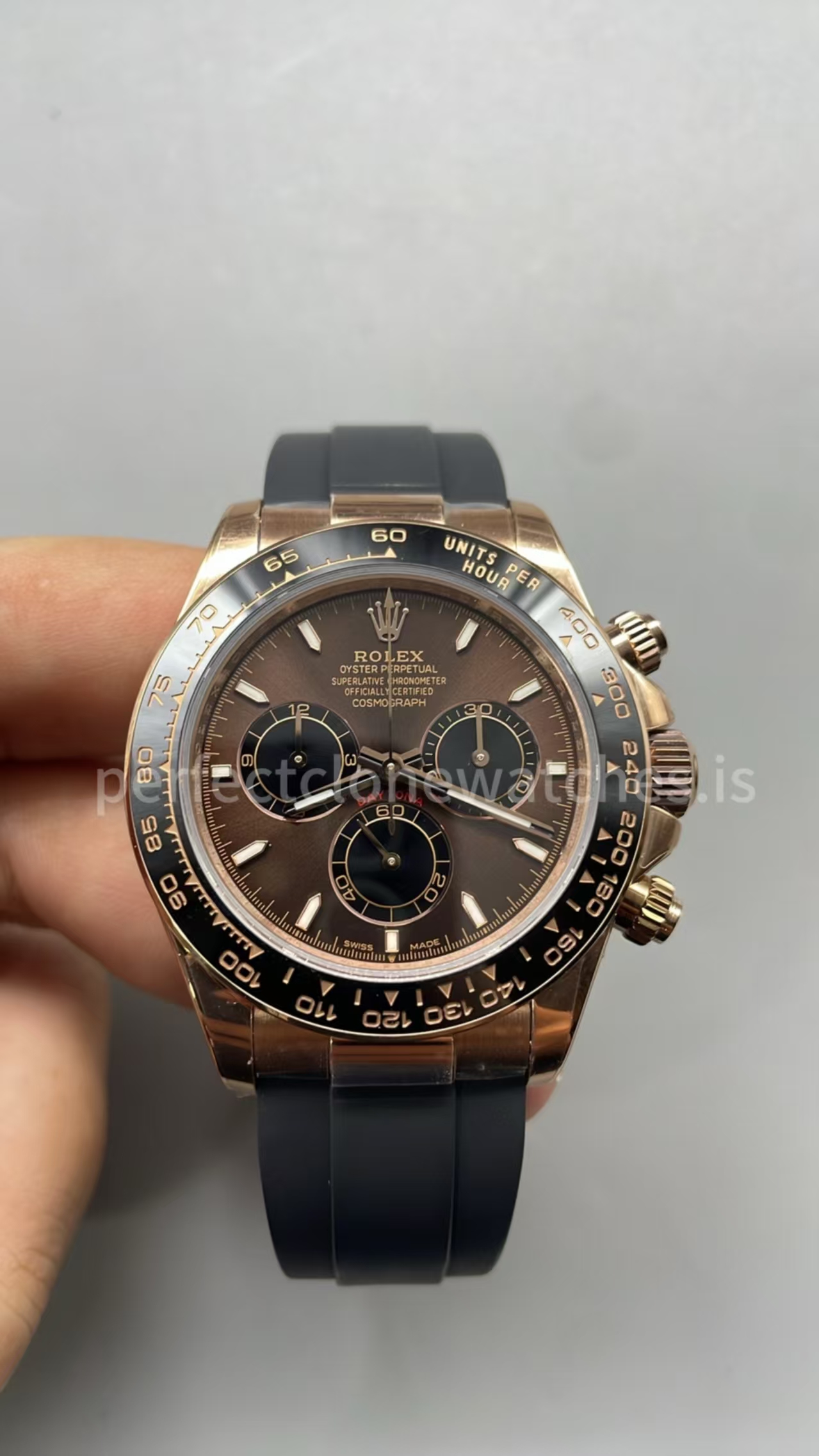 (image for) UFO Factory Rolex Daytona 126515 Weighted Rose Gold Case Chocolate Dial Free-Sprung 4131 Movement