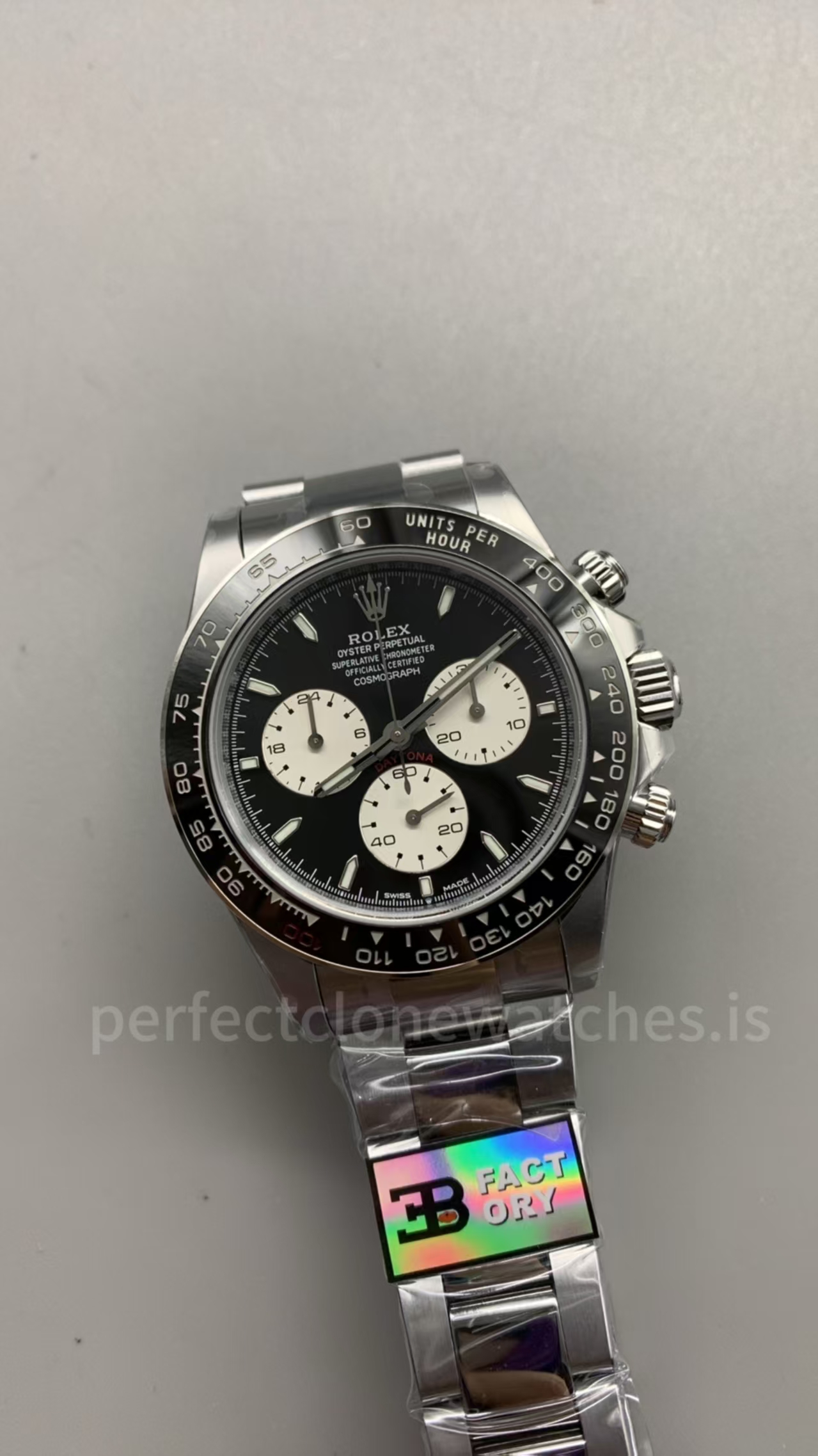 (image for) 3B Factory Rolex Le Mans Daytona 126529 Weighted Free-Sprung JH4132 Movement Black Dial