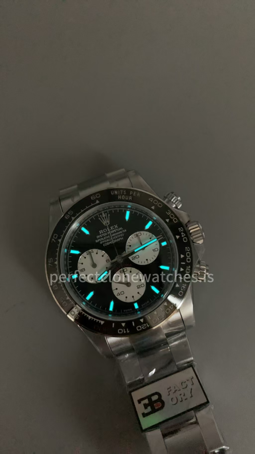 (image for) 3B Factory Rolex Le Mans Daytona 126529 Weighted Free-Sprung JH4132 Movement Black Dial