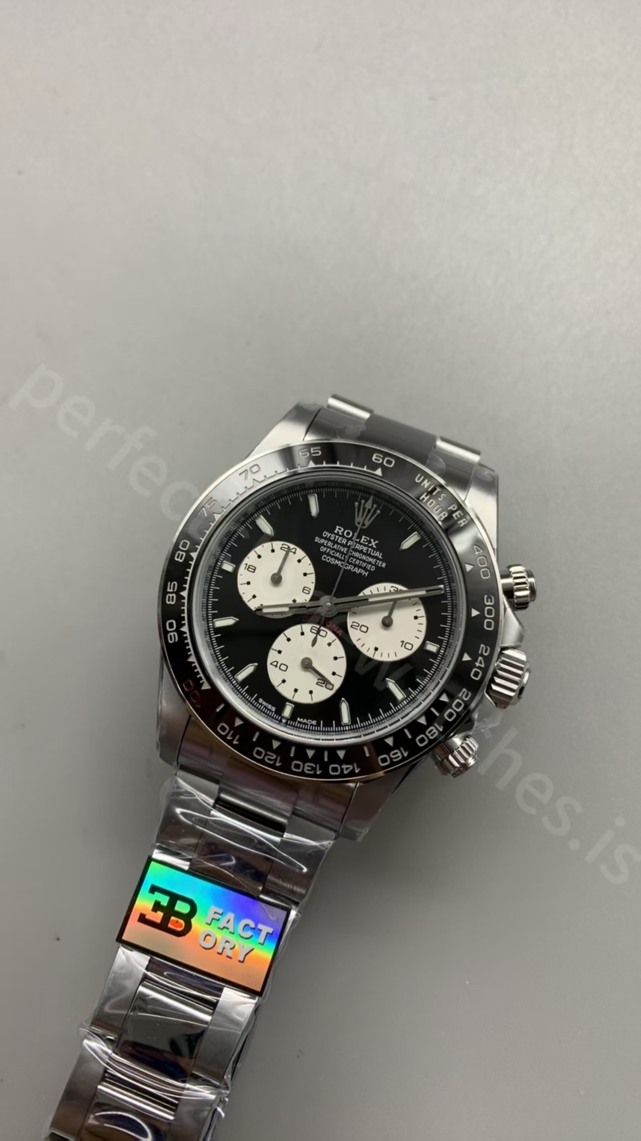 (image for) 3B Factory Rolex Le Mans Daytona 126529 Weighted Free-Sprung JH4132 Movement Black Dial