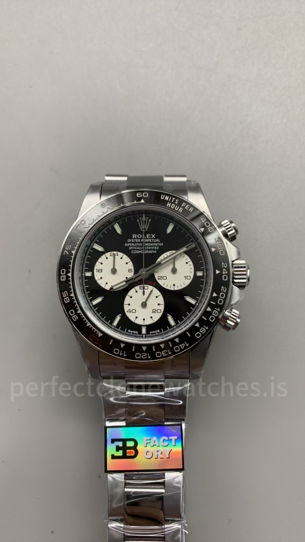 (image for) 3B Factory Rolex Le Mans Daytona 126529 Weighted Free-Sprung JH4132 Movement Black Dial
