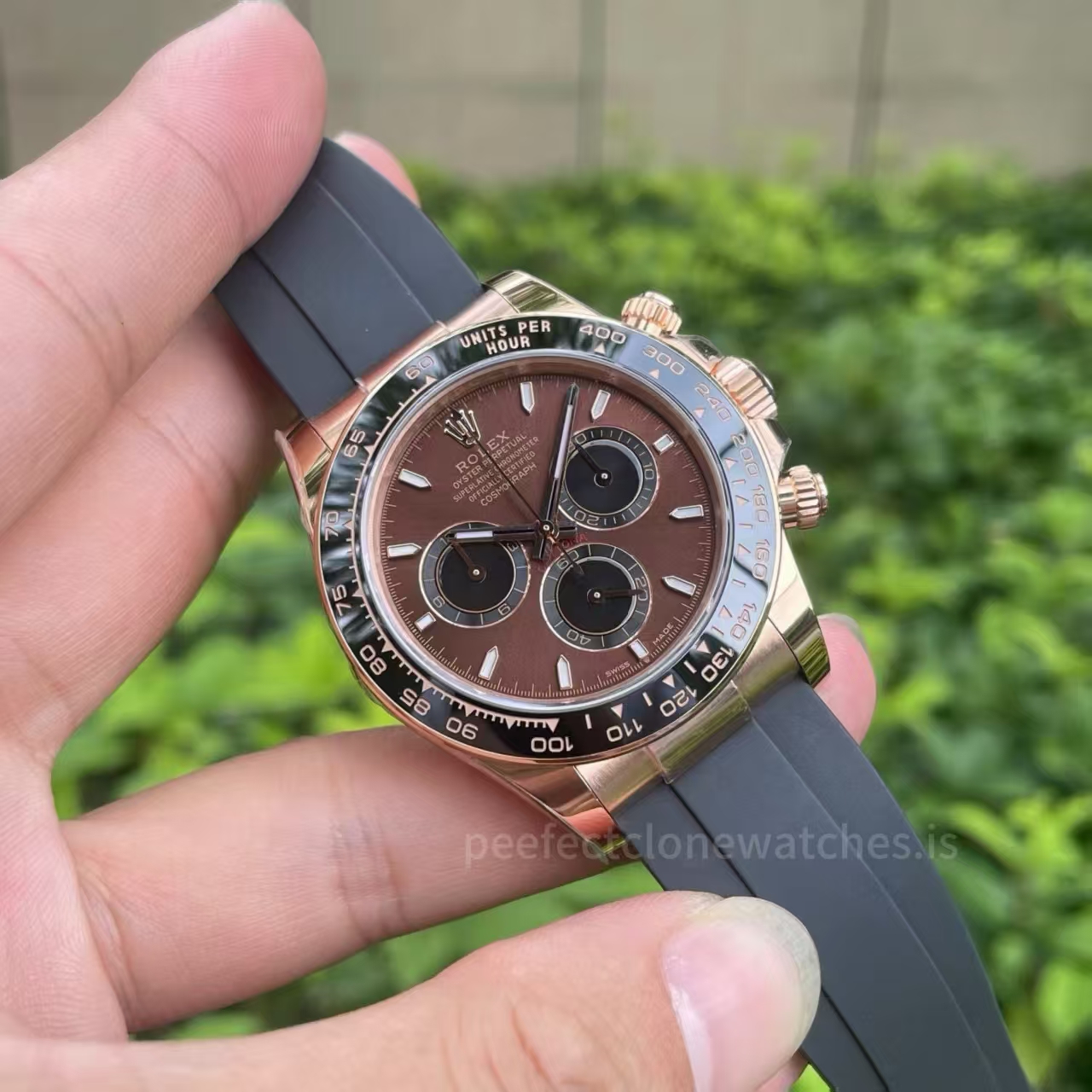 (image for) ERF Rolex Daytona 126515 Rose Gold Case Chocolate Dial Free-Sprung JH4131 Movement