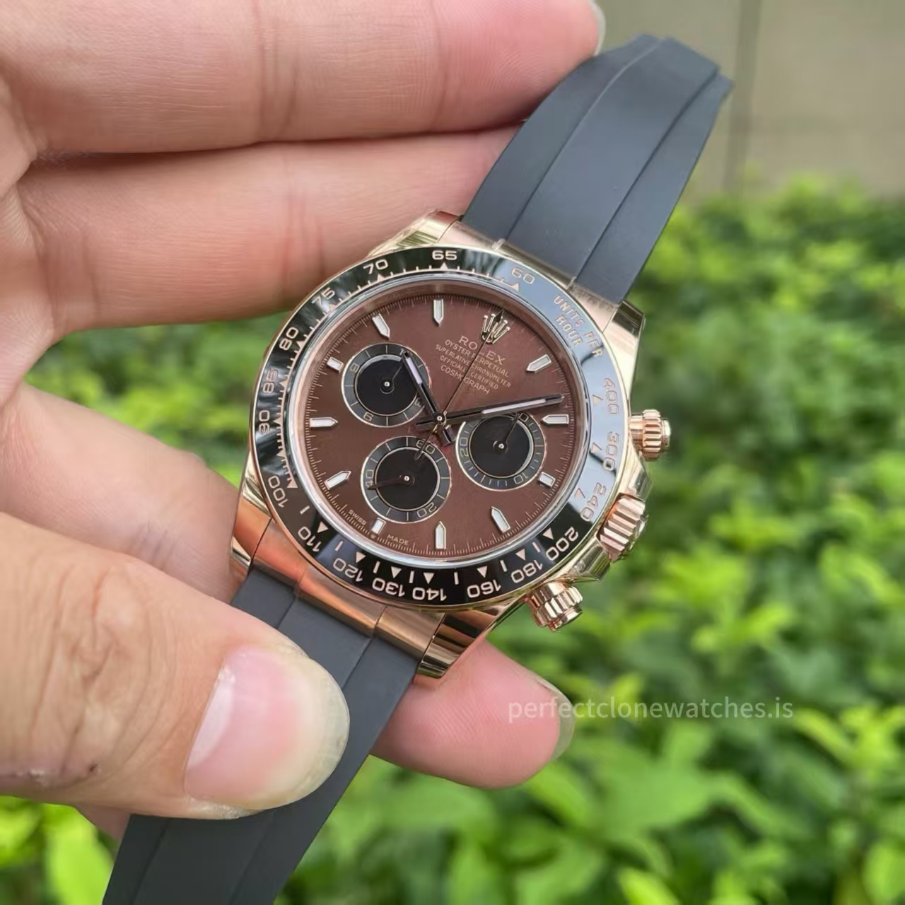 (image for) ERF Rolex Daytona 126515 Rose Gold Case Chocolate Dial Free-Sprung JH4131 Movement
