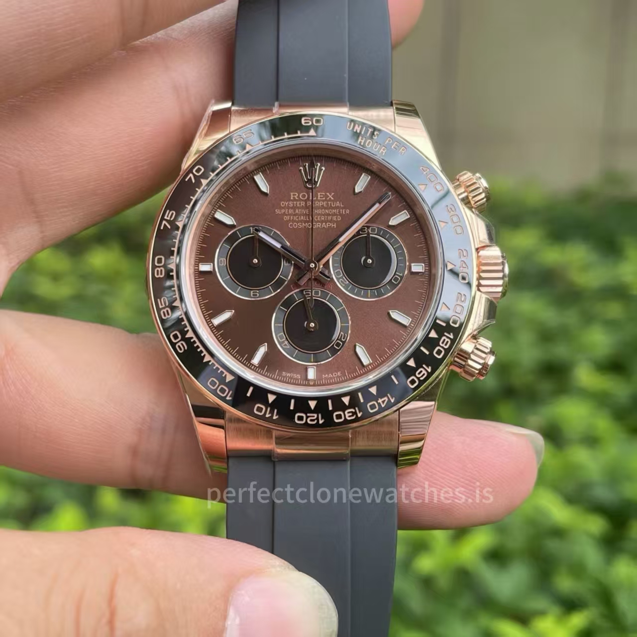 (image for) ERF Rolex Daytona 126515 Rose Gold Case Chocolate Dial Free-Sprung JH4131 Movement