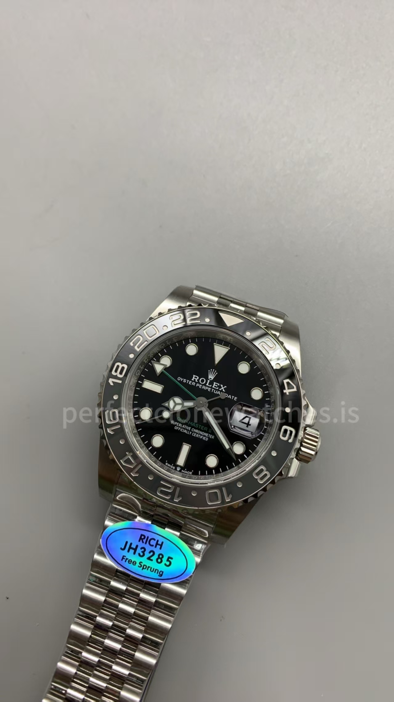 (image for) Rich Factory Rolex GMT-Master II 126710GRNR Bruce Wayne Free-Sprung 3285 Movement
