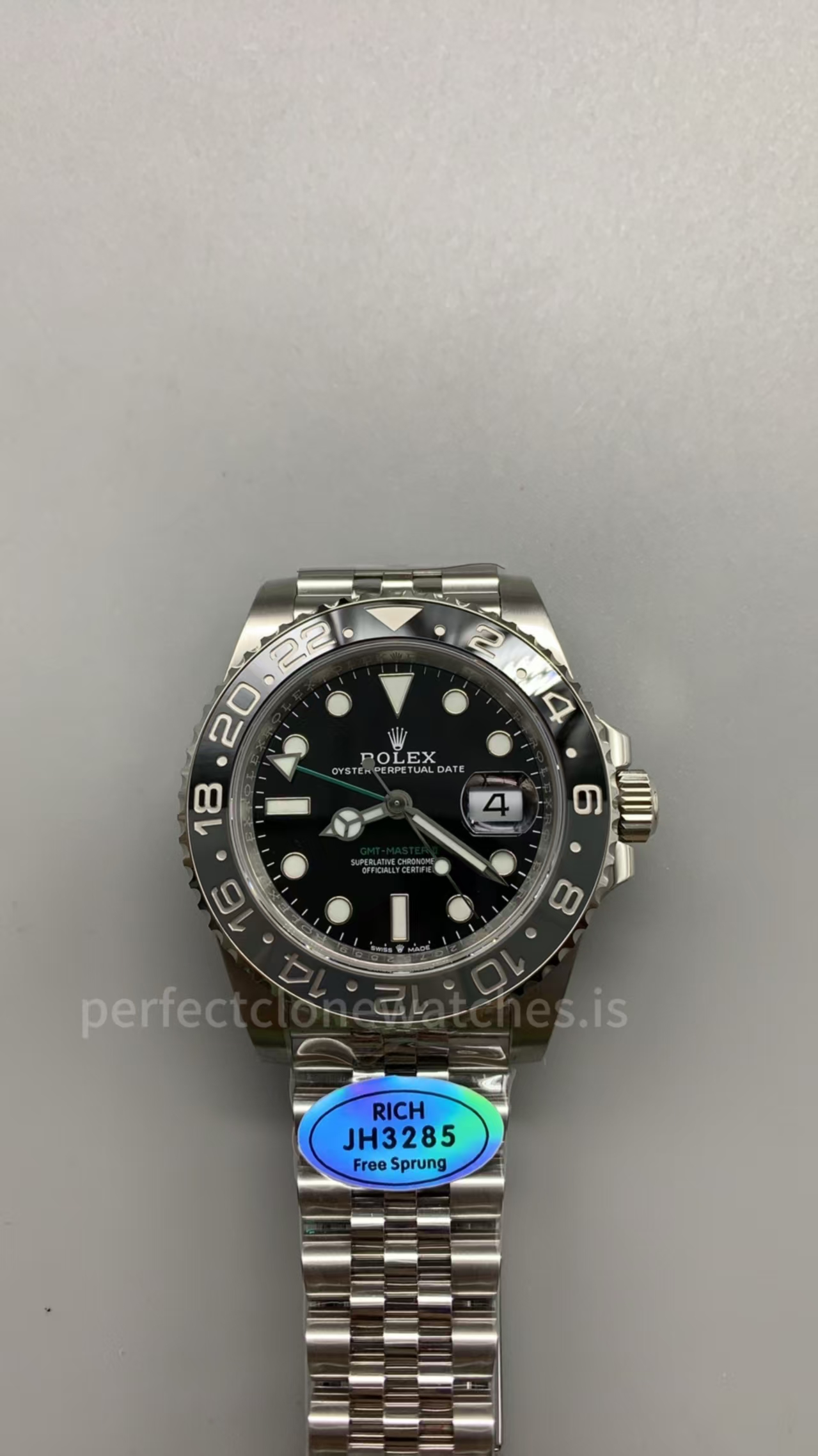 (image for) Rich Factory Rolex GMT-Master II 126710GRNR Bruce Wayne Free-Sprung 3285 Movement