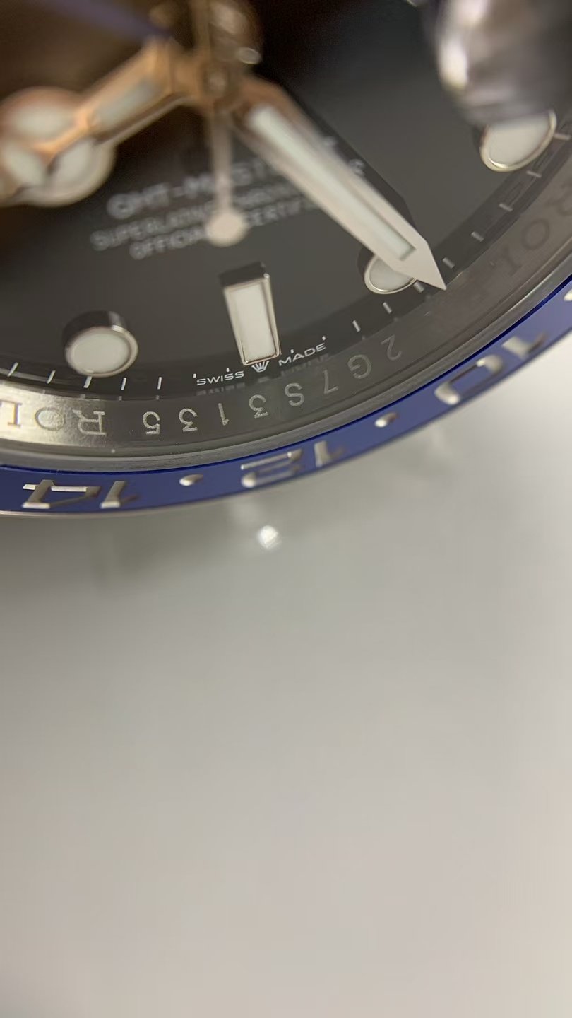 (image for) Rich Factory Rolex GMT-Master II 126710 Batgirl Free-Sprung 3285 Movement Jubilee Bracelet