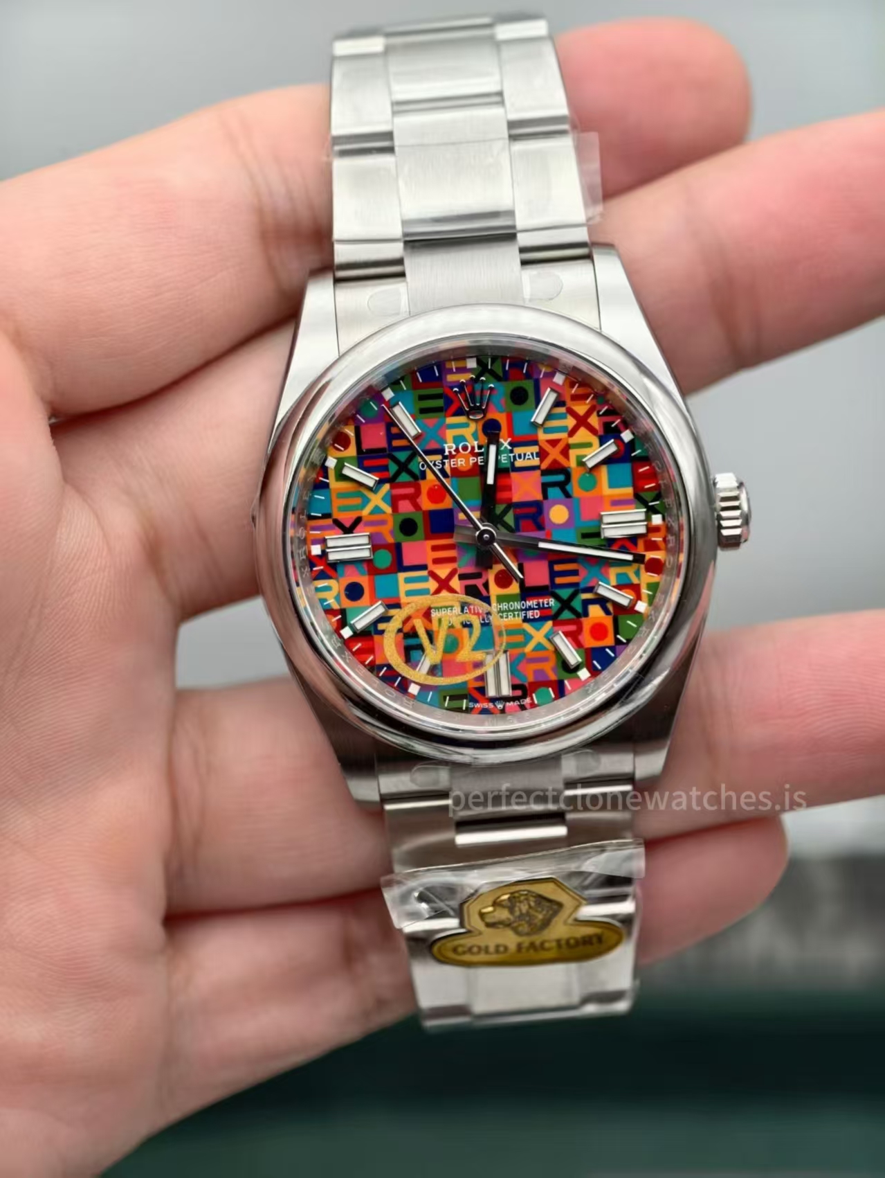 (image for) Gold Factory Rolex Oyster Perpetual 126000 Jubilee Dial with Free-Sprung 3230 Movement