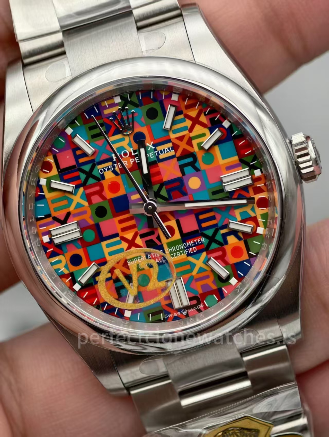 (image for) Gold Factory Rolex Oyster Perpetual 126000 Jubilee Dial with Free-Sprung 3230 Movement