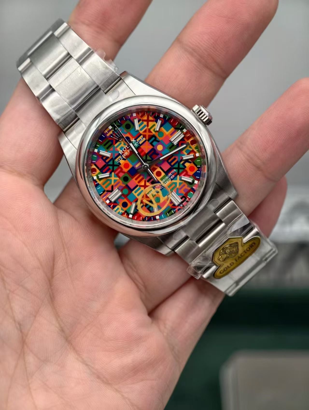 (image for) Gold Factory Rolex Oyster Perpetual 126000 Jubilee Dial with Free-Sprung 3230 Movement
