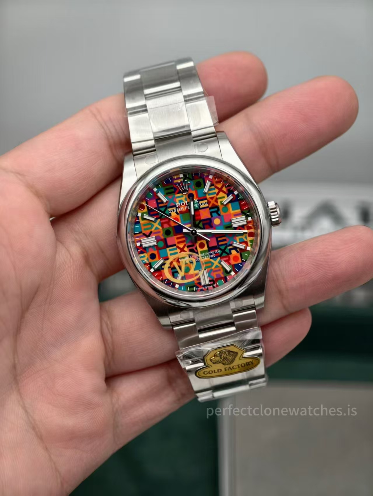 (image for) Gold Factory Rolex Oyster Perpetual 126000 Jubilee Dial with Free-Sprung 3230 Movement