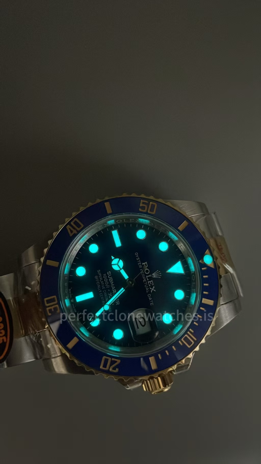 (image for) QF Rolex Submariner 126613LB Two Tone Blue Dial Free-Sprung JH3235 Movement