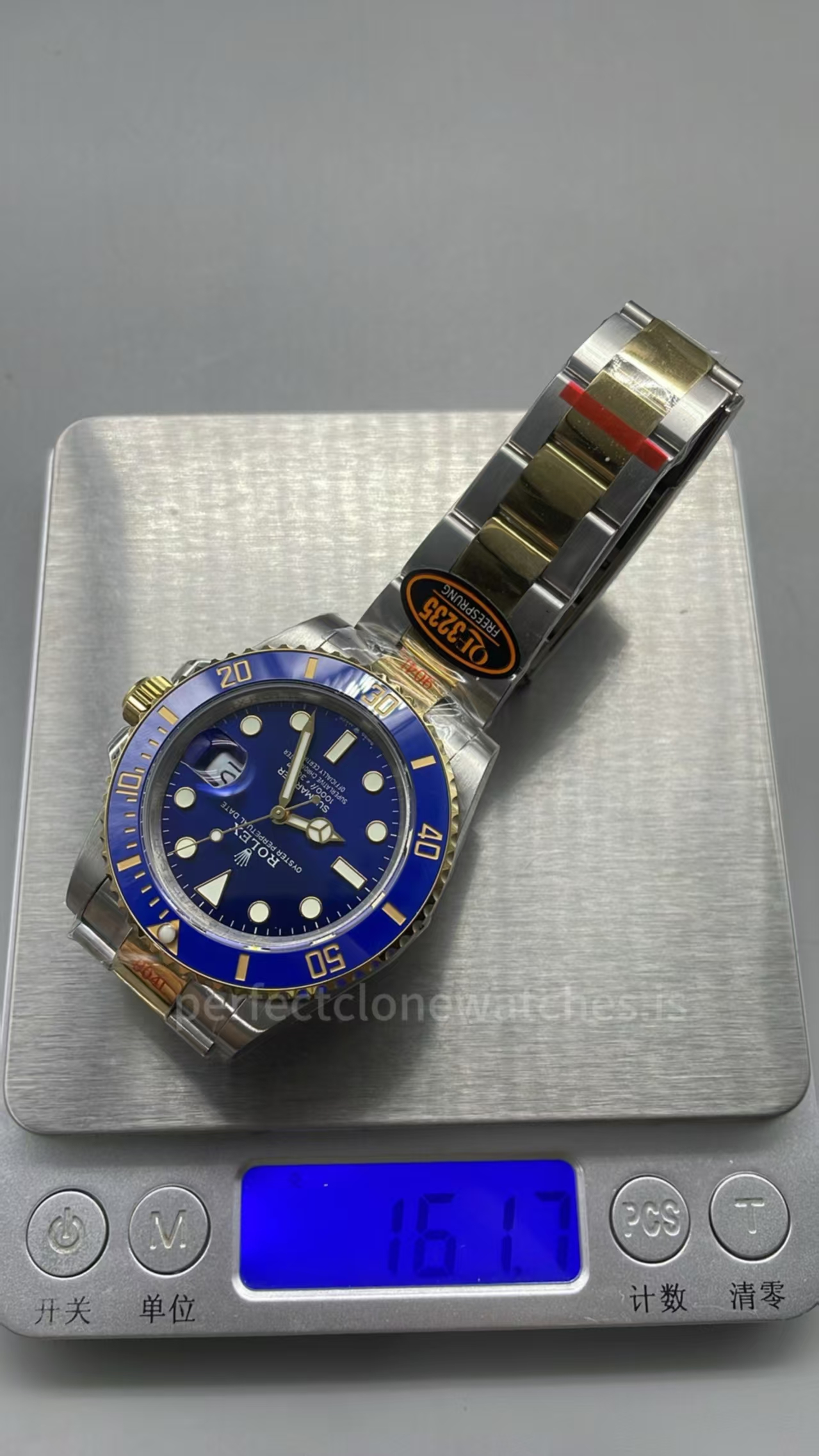 (image for) QF Rolex Submariner 126613LB Two Tone Blue Dial Free-Sprung JH3235 Movement