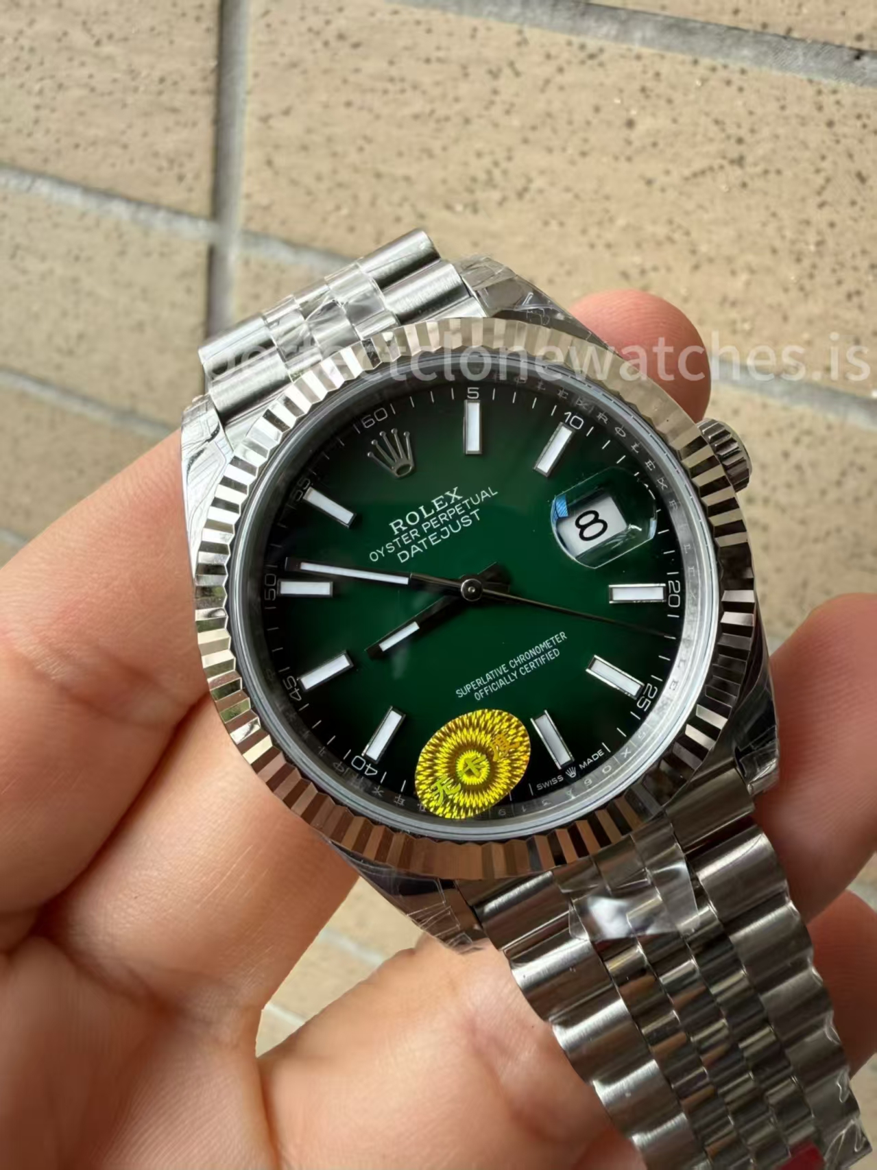 (image for) VS Factory Rolex Datejust II 126334 Weighted Ombre Green Dial Free-Sprung 3235 Movement